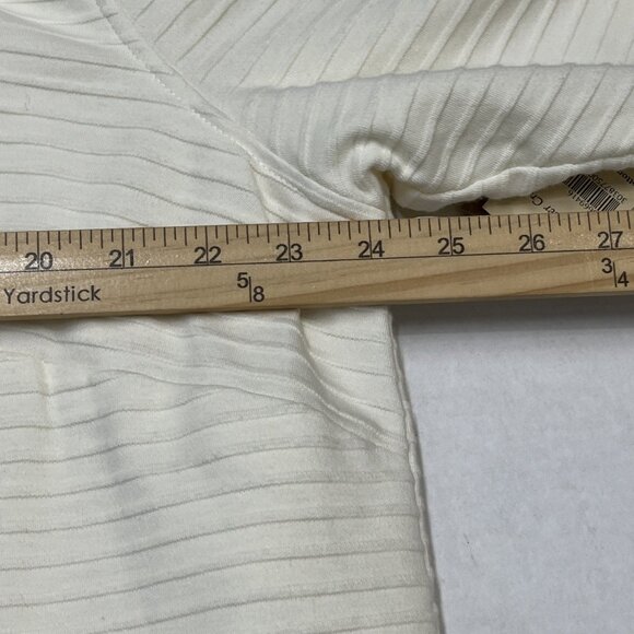 Coldwater Creek Ottoman Knit Jacket Womens 2X Ivory Ribbed Knit Button Front - Picture 10 of 10